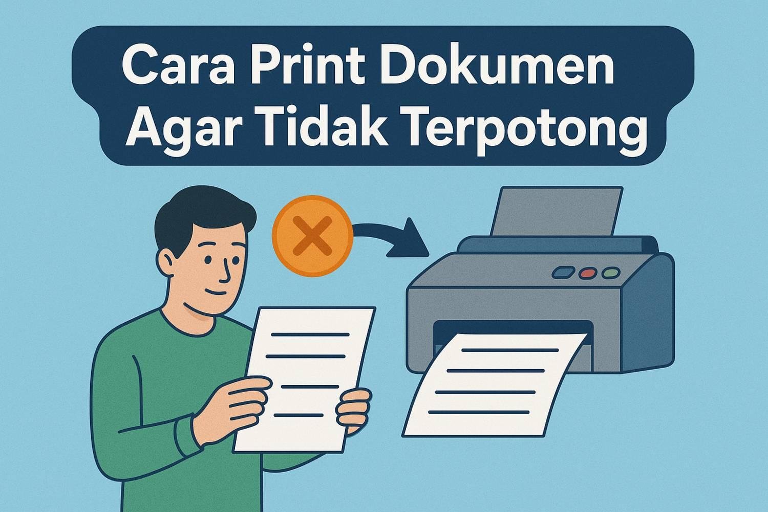 Cara Print Dokumen Agar Tidak Terpotong